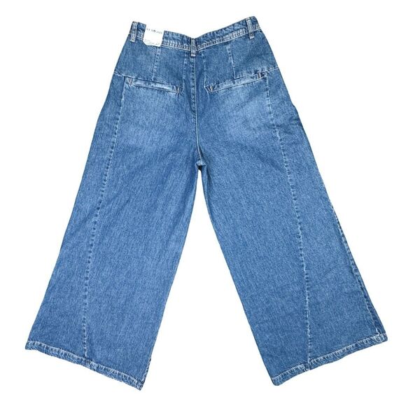 We The Free x Free People Equinox Denim Wide Leg Trouser Jeans - Size 27 - Picture 5 of 7